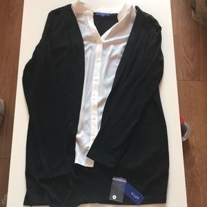 Apt 9 Cardigan Button Down Combo NWT